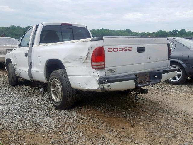 1B7FL26X3WS563168 - 1998 DODGE DAKOTA WHITE photo 3