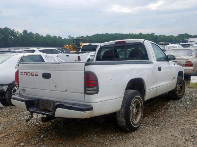 1B7FL26X3WS563168 - 1998 DODGE DAKOTA WHITE photo 4