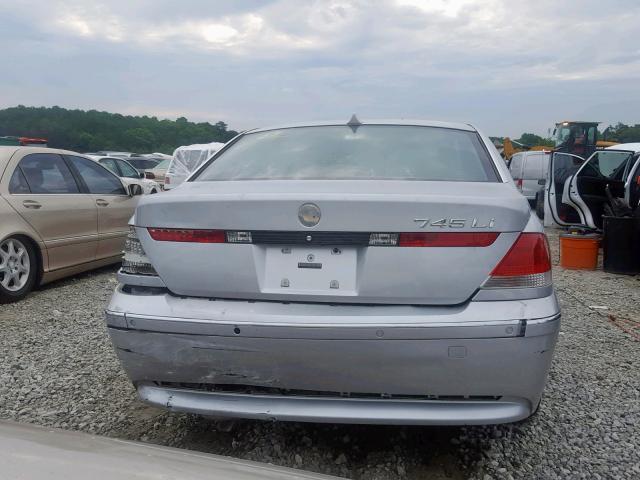 WBAGN63494DS47935 - 2004 BMW 745 LI SILVER photo 9