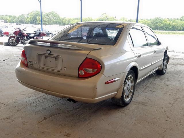 JN1CA31D81T608493 - 2001 NISSAN MAXIMA GXE GOLD photo 4