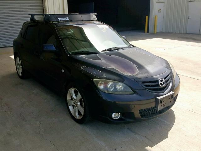 JM1BK143841108752 - 2004 MAZDA 3 HATCHBAC BLACK photo 1