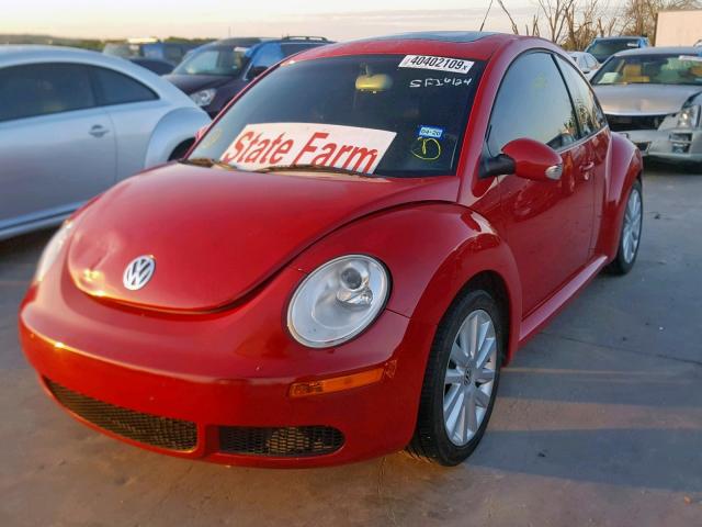 3VWRW31C98M520851 - 2008 VOLKSWAGEN NEW BEETLE RED photo 2