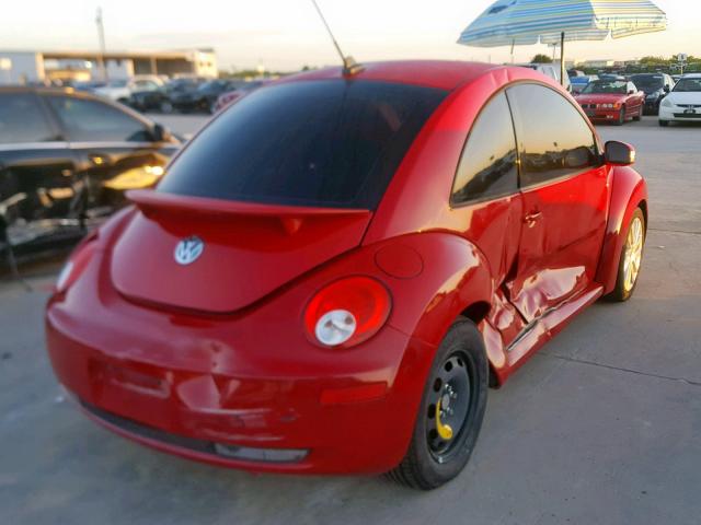 3VWRW31C98M520851 - 2008 VOLKSWAGEN NEW BEETLE RED photo 4