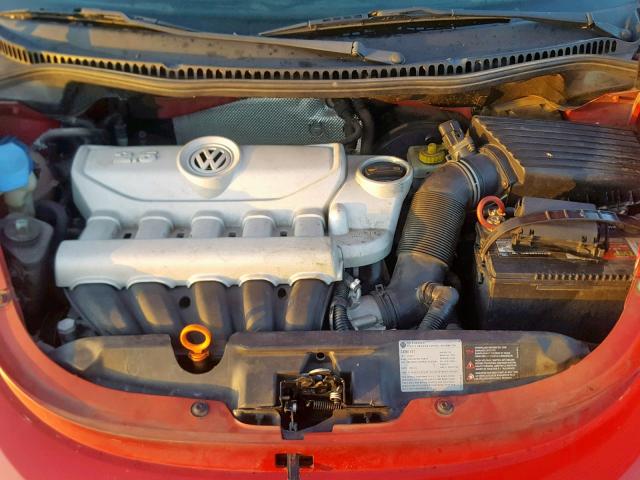 3VWRW31C98M520851 - 2008 VOLKSWAGEN NEW BEETLE RED photo 7