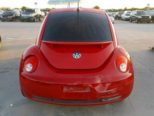 3VWRW31C98M520851 - 2008 VOLKSWAGEN NEW BEETLE RED photo 9