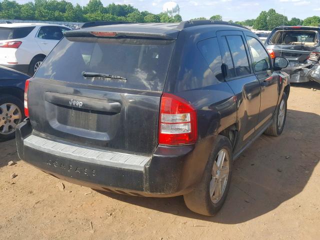 1J8FF47W57D396979 - 2007 JEEP COMPASS BLACK photo 4