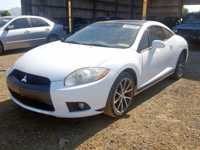 4A31K5DF9BE012192 - 2011 MITSUBISHI ECLIPSE GS WHITE photo 2