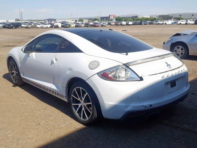 4A31K5DF9BE012192 - 2011 MITSUBISHI ECLIPSE GS WHITE photo 3