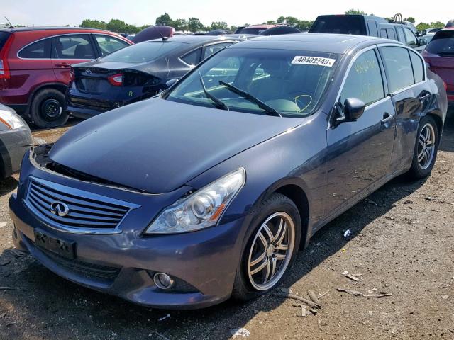 JN1CV6AR3BM353796 - 2011 INFINITI G37 BLUE photo 2