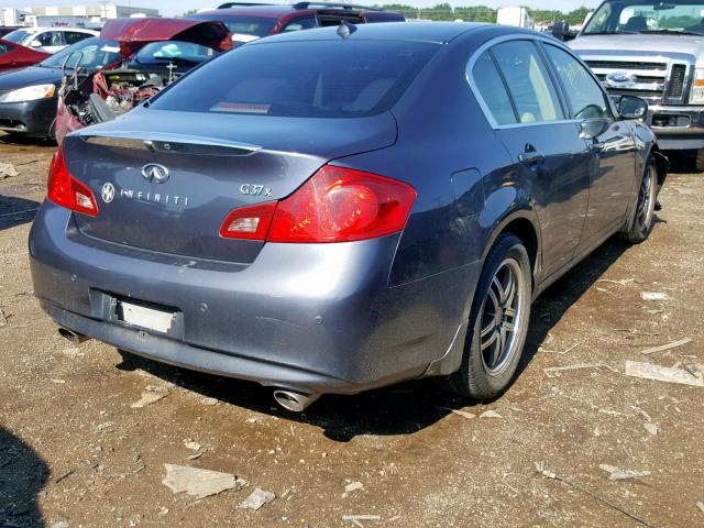 JN1CV6AR3BM353796 - 2011 INFINITI G37 BLUE photo 4