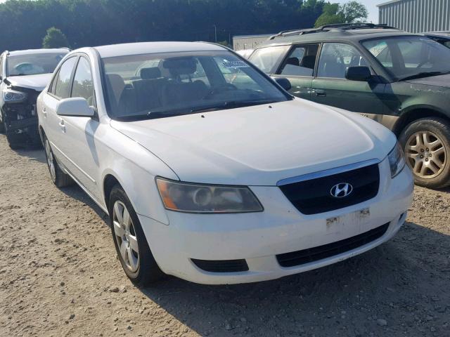 5NPET46C76H135560 - 2006 HYUNDAI SONATA GL WHITE photo 1