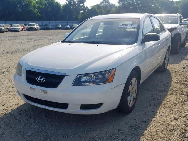 5NPET46C76H135560 - 2006 HYUNDAI SONATA GL WHITE photo 2