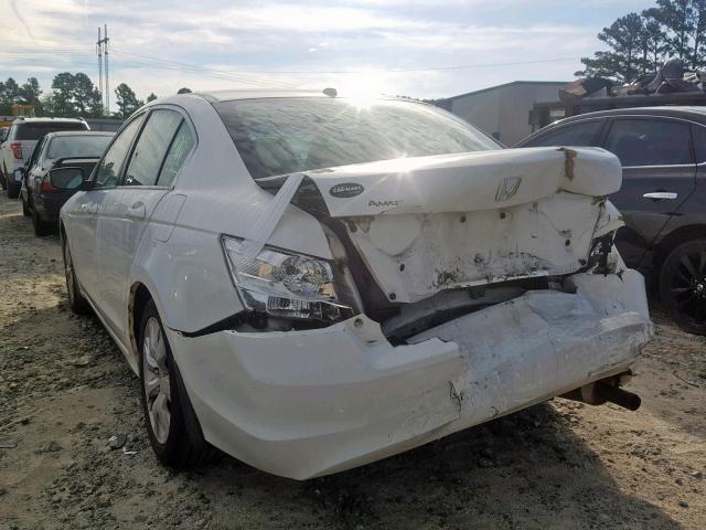 1HGCP26808A121653 - 2008 HONDA ACCORD EXL WHITE photo 3