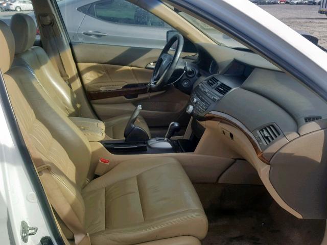 1HGCP26808A121653 - 2008 HONDA ACCORD EXL WHITE photo 5