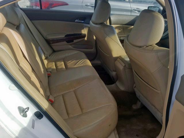 1HGCP26808A121653 - 2008 HONDA ACCORD EXL WHITE photo 6