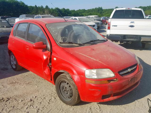 KL1TD66647B789954 - 2007 CHEVROLET AVEO BASE 红色 照片 1