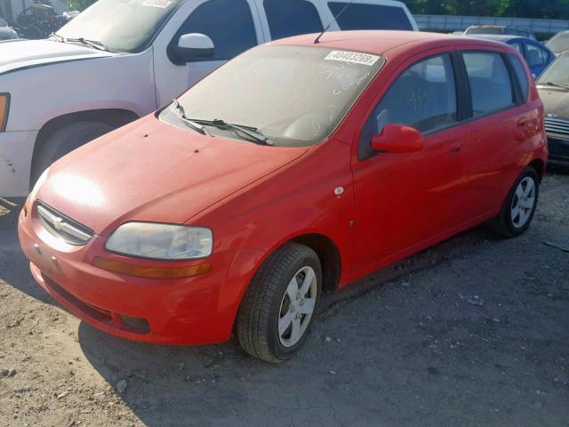 KL1TD66647B789954 - 2007 CHEVROLET AVEO BASE 红色 照片 2