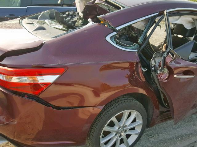 4T1BK1EB8DU023569 - 2013 TOYOTA AVALON BAS MAROON photo 9