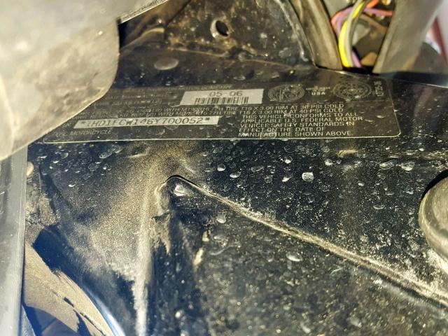 1HD1FCW146Y700052 - 2006 HARLEY-DAVIDSON FLHTCUI BLUE photo 10