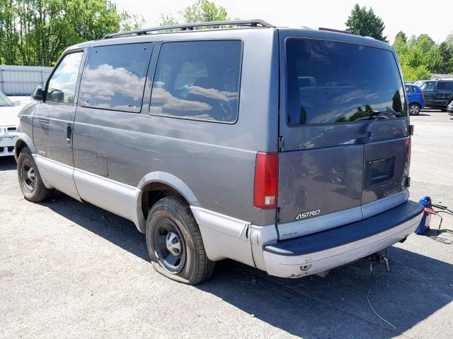 1GNDM19W8XB167828 - 1999 CHEVROLET ASTRO GRAY photo 3