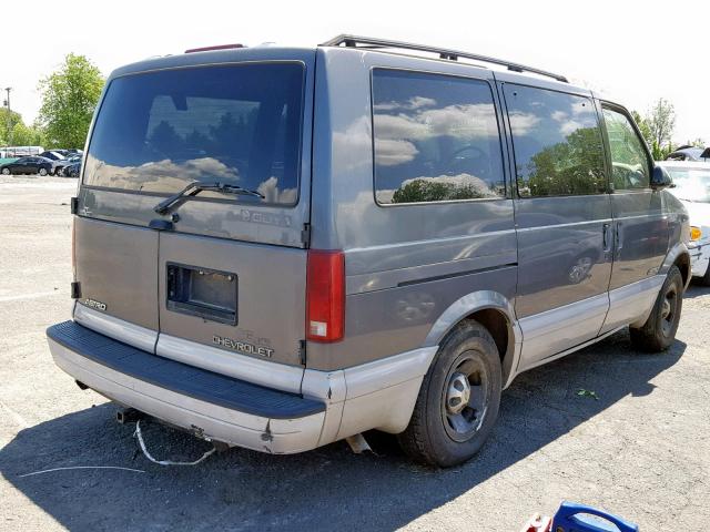 1GNDM19W8XB167828 - 1999 CHEVROLET ASTRO GRAY photo 4