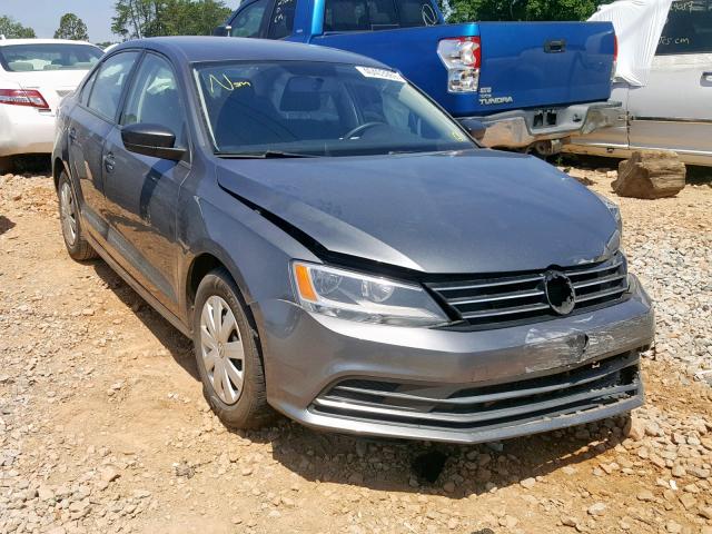 3VW1K7AJ2FM338355 - 2015 VOLKSWAGEN JETTA BASE GRAY photo 1