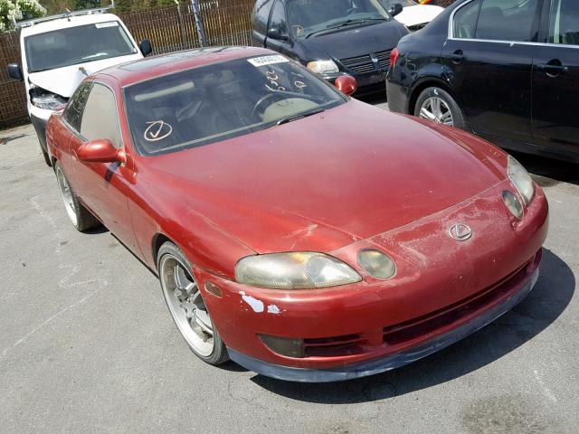 JT8UZ30C6P0034066 - 1993 LEXUS SC 400 RED photo 1