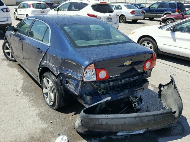 1G1ZC5EU7BF373410 - 2011 CHEVROLET MALIBU 1LT BLUE photo 3