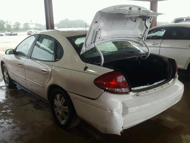 1FAFP56U86A222775 - 2006 FORD TAURUS SEL WHITE photo 3