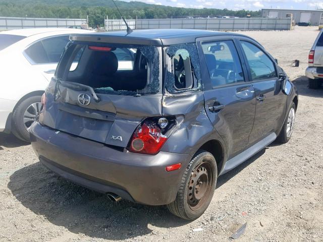 JTKKT604140066206 - 2004 TOYOTA SCION XA GRAY photo 4