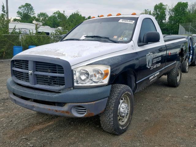3D7KS26D08G118510 - 2008 DODGE RAM 2500 S შავი ფოტო 2