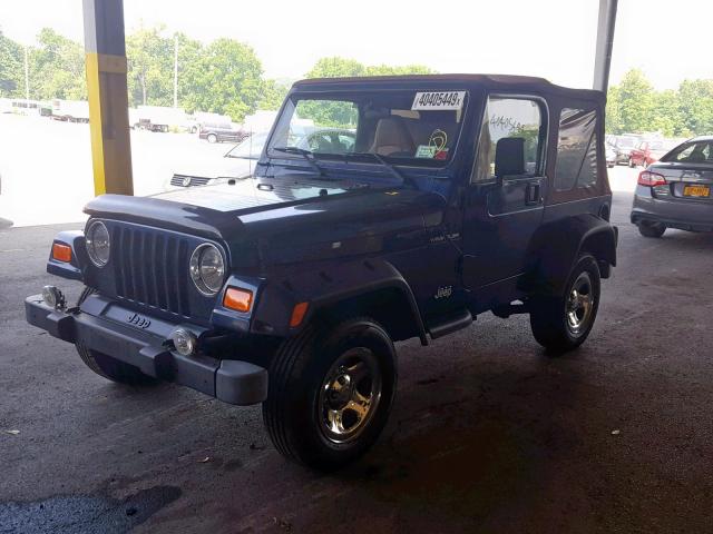 1J4FA39SX2P766867 - 2002 JEEP WRANGLER / BLUE photo 2