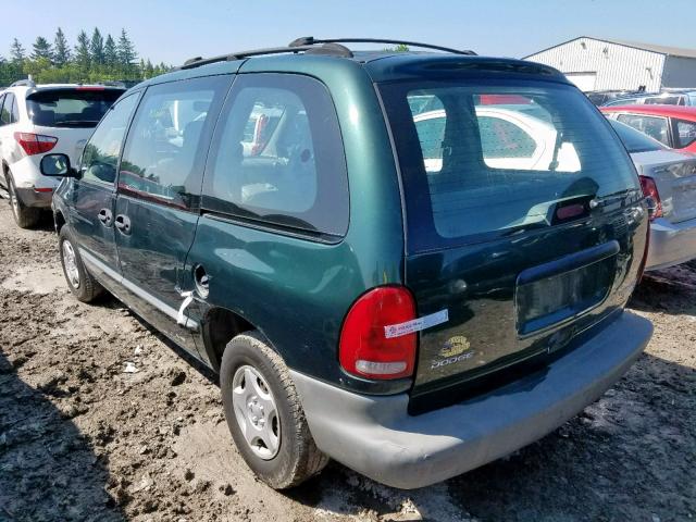 2B4FP2533WR810870 - 1998 DODGE CARAVAN GREEN photo 3