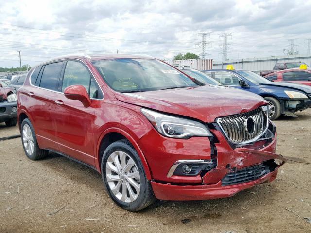 LRBFXESX7HD027079 - 2017 BUICK ENVISION P RED photo 1