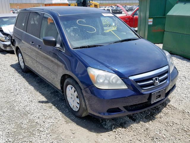 5FNRL38207B033792 - 2007 HONDA ODYSSEY LX BLUE photo 1