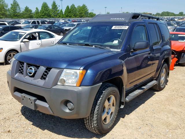 5N1AN08W37C534418 - 2007 NISSAN XTERRA BLUE photo 2