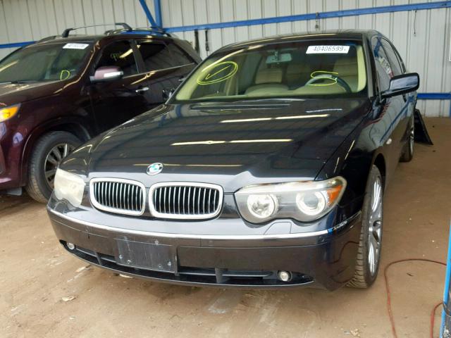 WBAGN63492DR05962 - 2002 BMW 745 LI BLACK photo 2