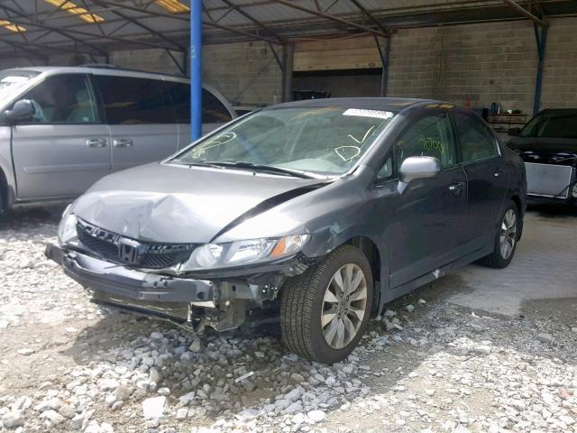 2HGFA1F95AH511107 - 2010 HONDA CIVIC EXL GRAY photo 2