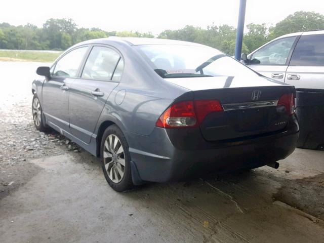 2HGFA1F95AH511107 - 2010 HONDA CIVIC EXL GRAY photo 3