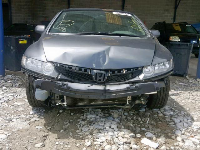 2HGFA1F95AH511107 - 2010 HONDA CIVIC EXL GRAY photo 9