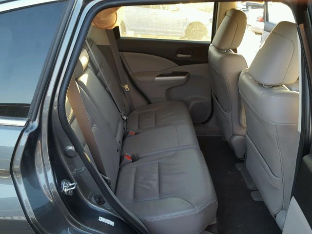 5J6RM4H71EL057165 - 2014 HONDA CR-V EXL GRAY photo 6