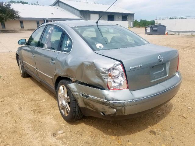 WVWAD63B25E057223 - 2005 VOLKSWAGEN PASSAT GLS GRAY photo 3