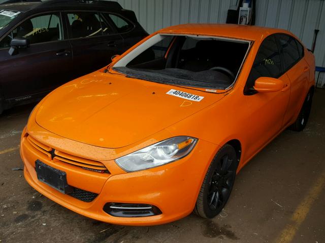 1C3CDFBA1DD171286 - 2013 DODGE DART SXT ORANGE photo 2