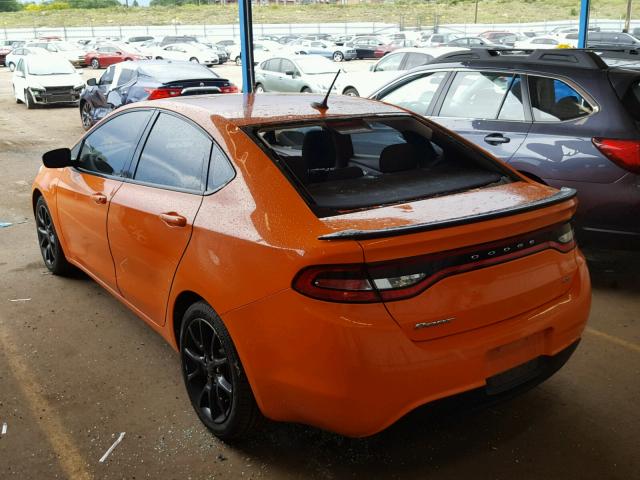 1C3CDFBA1DD171286 - 2013 DODGE DART SXT ORANGE photo 3