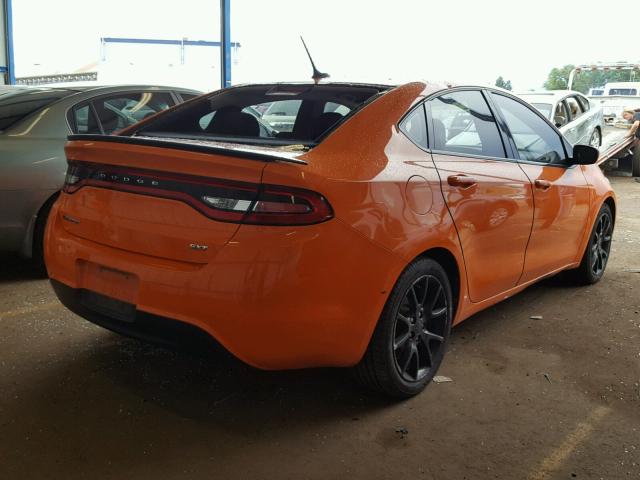 1C3CDFBA1DD171286 - 2013 DODGE DART SXT ORANGE photo 4