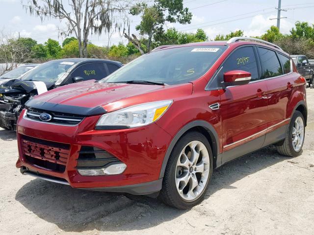 1FMCU0J95GUB44138 - 2016 FORD ESCAPE TIT RED photo 2