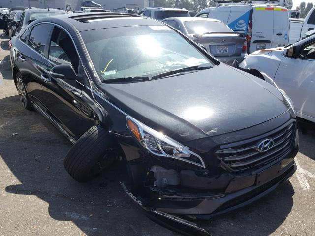 5NPE34AF8GH413191 - 2016 HYUNDAI SONATA SPO BLACK photo 1