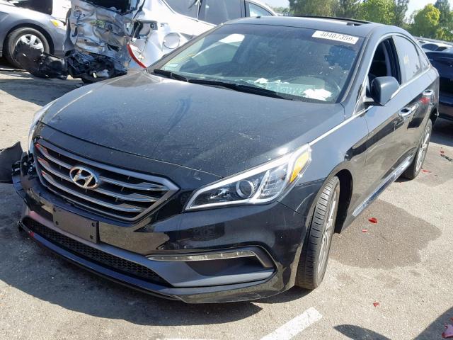 5NPE34AF8GH413191 - 2016 HYUNDAI SONATA SPO BLACK photo 2