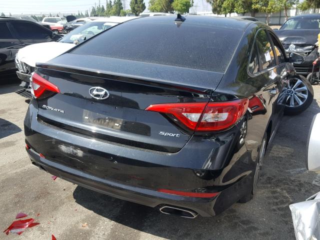 5NPE34AF8GH413191 - 2016 HYUNDAI SONATA SPO BLACK photo 4