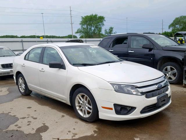 3FAHP0GAXAR261303 - 2010 FORD FUSION S WHITE photo 1